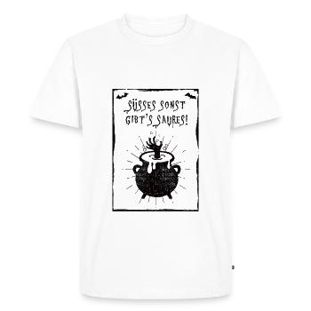 Les choses douces sont autrement - T-shirt Premium bio Homme - blanc - Devant - Nico (187cm)