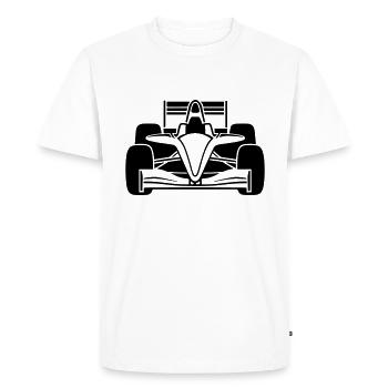 Voiture de course - T-shirt Premium bio Homme - blanc - Devant - Nico (187cm)