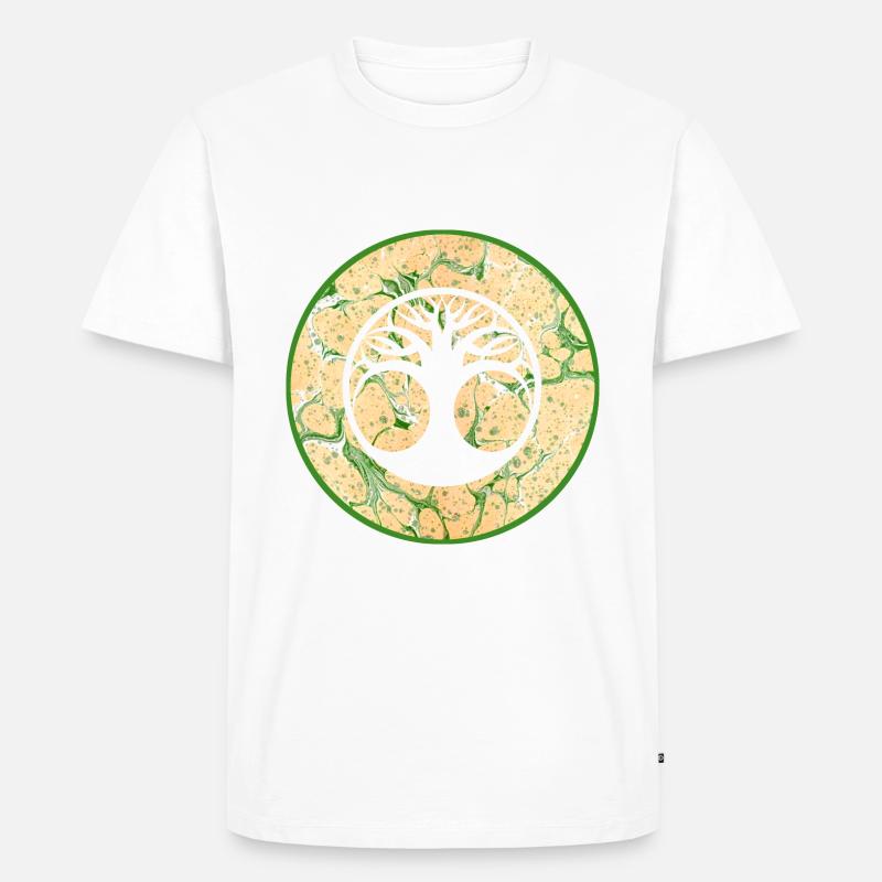yggdrasil e 1 - Männer Premium Bio T-Shirt - Weiß