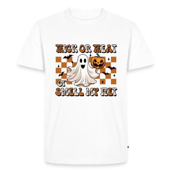 Halloween Trick Or Treat Or Smell My Feet - T-shirt Premium bio Homme - blanc - Devant - Nico (187cm)
