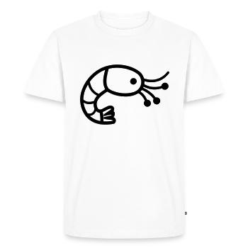 Shrimp - Men's Premium Organic T-Shirt - white - Front - Nico (187cm)
