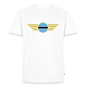 J’aime le Botswana, T-shirt design de style élégance - T-shirt Premium bio Homme - blanc - Devant - Nico (187cm)