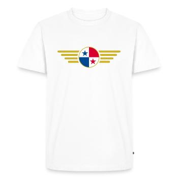 J’aime le Panama, T-shirt design de style élégance - T-shirt Premium bio Homme - blanc - Devant - Nico (187cm)