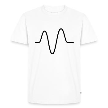 Pulse, heartbeat - Men's Premium Organic T-Shirt - white - Front - Nico (187cm)
