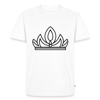diadème - T-shirt Premium bio Homme - blanc - Devant - Nico (187cm)