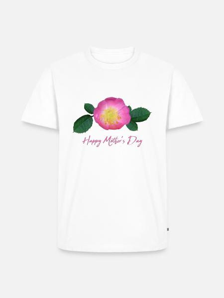 Mothers Day Rose - Men's Premium Organic T-Shirt - white