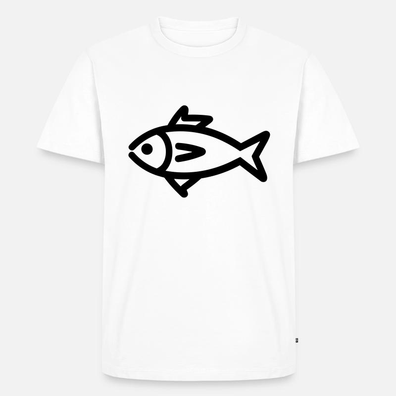 Poisson - T-shirt Premium bio Homme - blanc