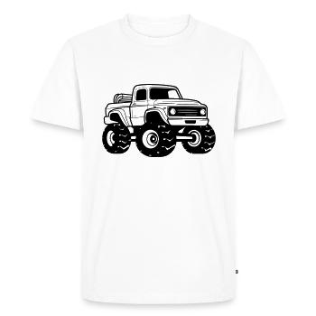 Monster Truck - T-shirt Premium bio Homme - blanc - Devant - Nico (187cm)