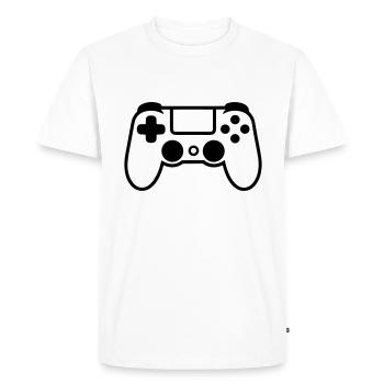 Video game controller - Men's Premium Organic T-Shirt - white - Front - Nico (187cm)