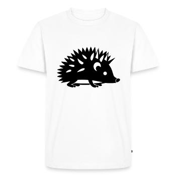 Hérisson - T-shirt Premium bio Homme - blanc - Devant - Nico (187cm)
