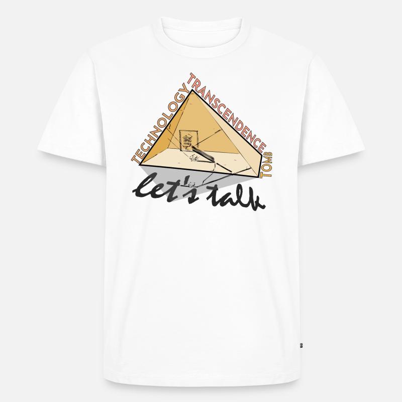 Pyramide Tomb Technology Transcendence - sand - Männer Premium Bio T-Shirt - Weiß