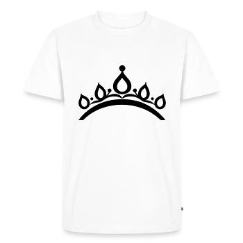 diadème - T-shirt Premium bio Homme - blanc - Devant - Nico (187cm)