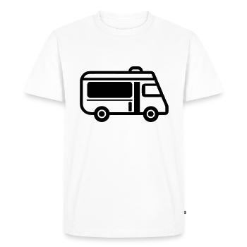 Motorhome - Men's Premium Organic T-Shirt - white - Front - Nico (187cm)