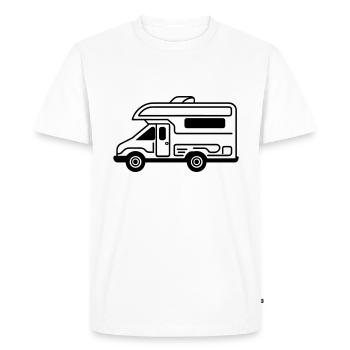 Motorhome - Men's Premium Organic T-Shirt - white - Front - Nico (187cm)