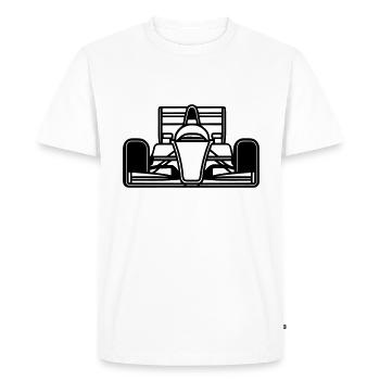 Voiture de Course - T-shirt Premium bio Homme - blanc - Devant - Nico (187cm)