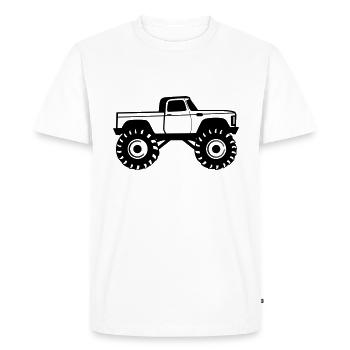 Monster Truck - T-shirt Premium bio Homme - blanc - Devant - Nico (187cm)