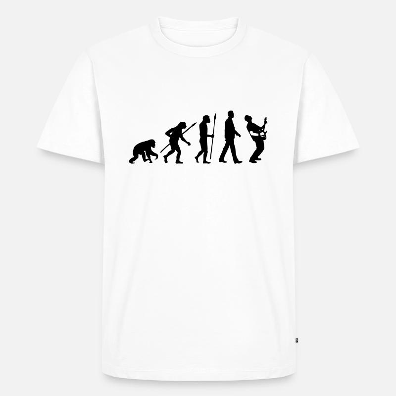 evolution_rocks_032012_l1c - Men's Premium Organic T-Shirt - white