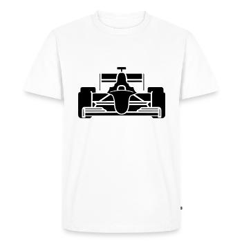 Voiture de course - T-shirt Premium bio Homme - blanc - Devant - Nico (187cm)
