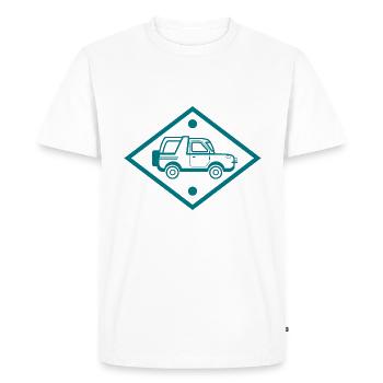 Car - Classic Car - Nostalgic Vehicle - Men's Premium Organic T-Shirt - white - Front - Nico (187cm)