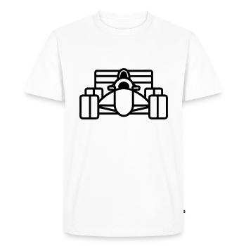 F1 Race Car - Men's Premium Organic T-Shirt - white - Front - Nico (187cm)