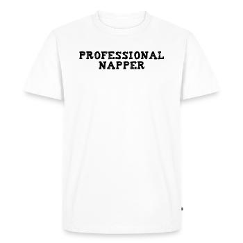 Napper professionnel - T-shirt Premium bio Homme - blanc - Devant - Nico (187cm)