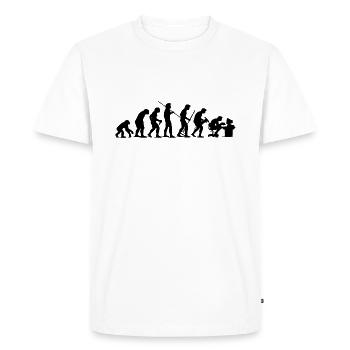 Darwin Evolution - T-shirt Premium bio Homme - blanc - Devant - Nico (187cm)