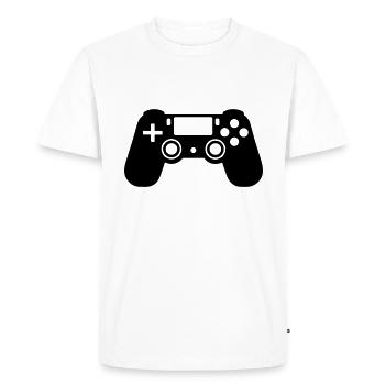 Video games controller - Men's Premium Organic T-Shirt - white - Front - Nico (187cm)