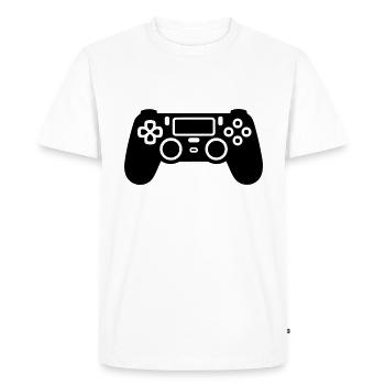 Video games controller - Men's Premium Organic T-Shirt - white - Front - Nico (187cm)