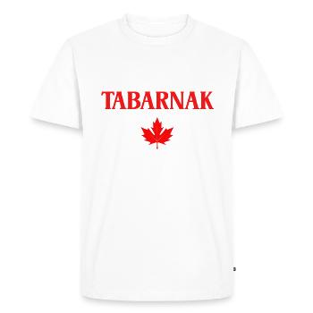 Tabarnak canada - T-shirt Premium bio Homme - blanc - Devant - Nico (187cm)