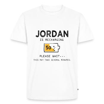 Jordan Funny Name Sarcastic Jordan Gifts - Men's Premium Organic T-Shirt - white - Front - Nico (187cm)