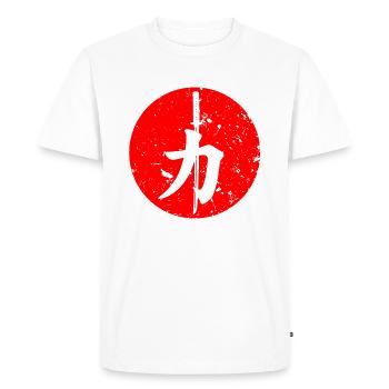 Japon: force - T-shirt Premium bio Homme - blanc - Devant - Nico (187cm)
