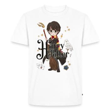 Harry Potter éléments - T-shirt Premium bio Homme - blanc - Devant - Nico (187cm)