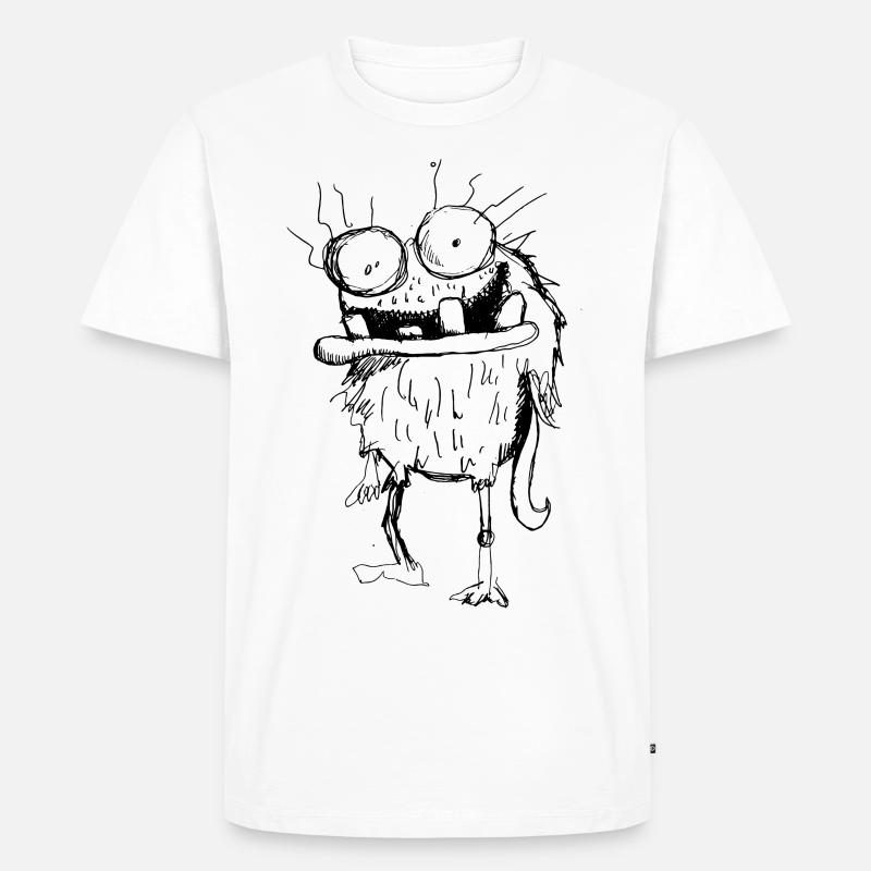 Adonis Hotze Schmidt - Männer Premium Bio T-Shirt - Weiß