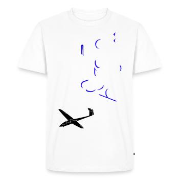 Planeur Vol à voile Planeur Planeur Planeur - T-shirt Premium bio Homme - blanc - Devant - Nico (187cm)