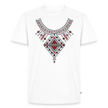 Motifs poteries kabyles décoration amazigh - T-shirt Premium bio Homme - blanc - Devant - Nico (187cm)