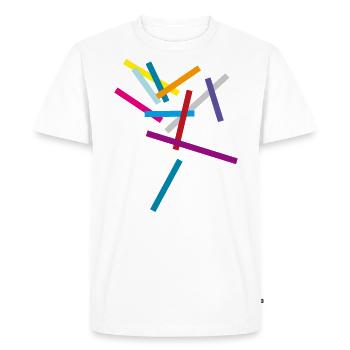 Moderne - T-shirt Premium bio Homme - blanc - Devant - Nico (187cm)