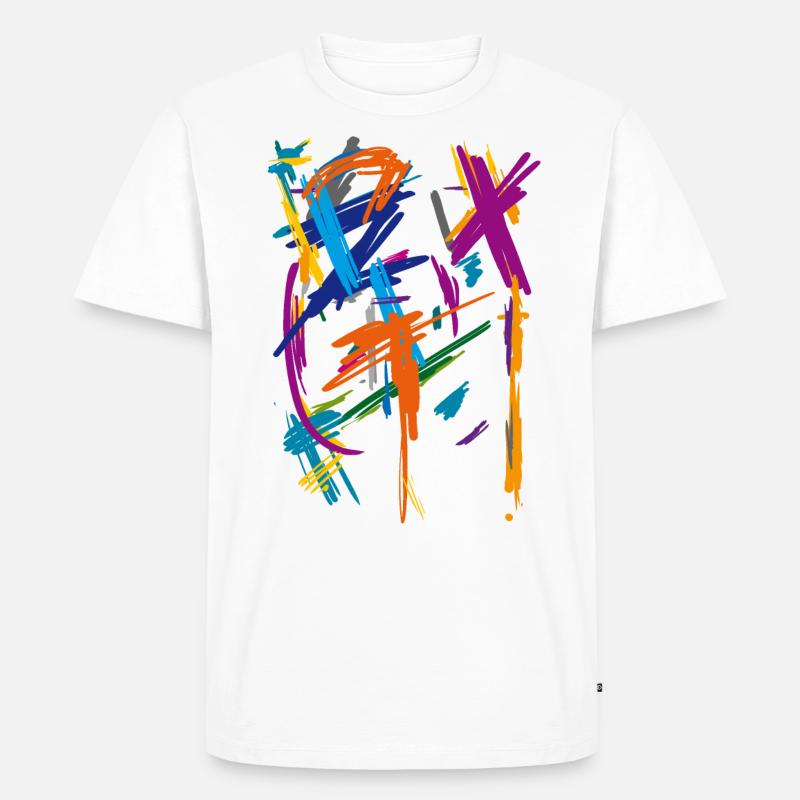 Kunst - Männer Premium Bio T-Shirt - Weiß