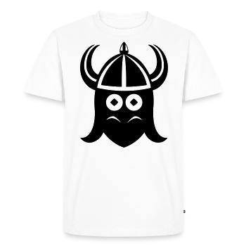 Guerrier Casque de viking - T-shirt Premium bio Homme - blanc - Devant - Nico (187cm)