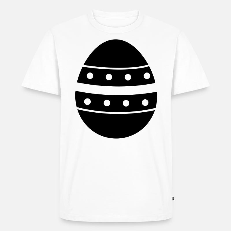 Ei - Männer Premium Bio T-Shirt - Weiß
