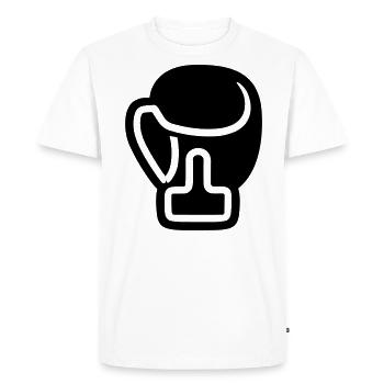 gant de boxe - T-shirt Premium bio Homme - blanc - Devant - Nico (187cm)