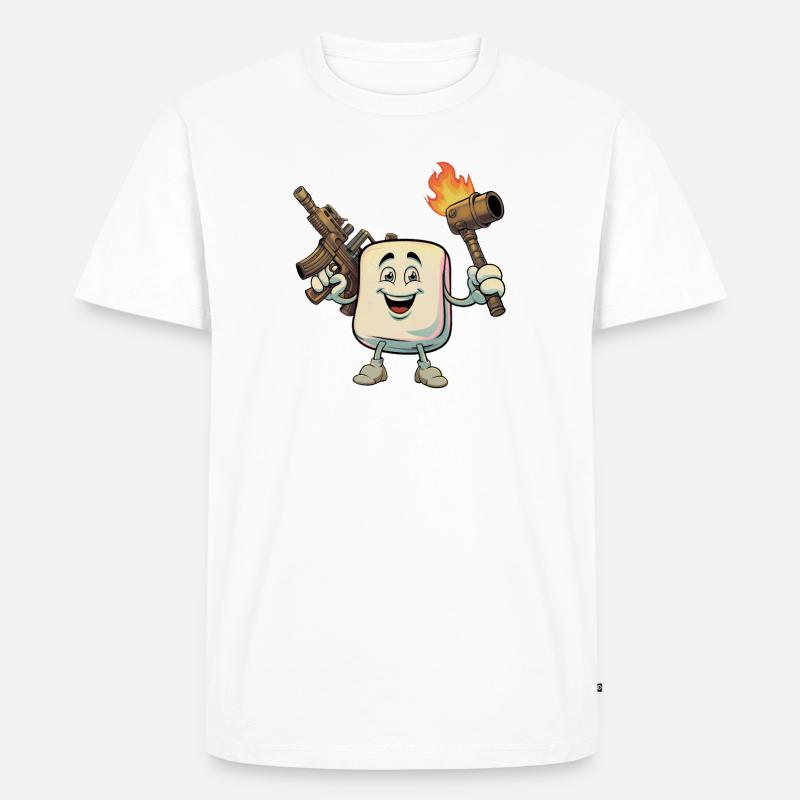 Marshmallows 1 - Männer Premium Bio T-Shirt - Weiß