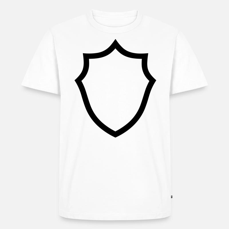 Schild - Männer Premium Bio T-Shirt - Weiß