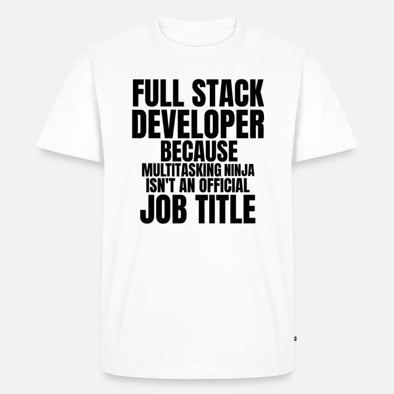 Computer Scientist Software Developer - Men's Premium Organic T-Shirt - white