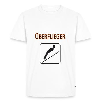 Survoleur - T-shirt Premium bio Homme - blanc - Devant - Nico (187cm)