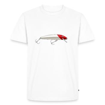 Leurre 2 pêche - T-shirt Premium bio Homme - blanc - Devant - Nico (187cm)