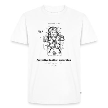 Protective football apparatus - Men's Premium Organic T-Shirt - white - Front - Nico (187cm)