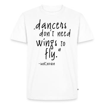 danseurs - T-shirt Premium bio Homme - blanc - Devant - Nico (187cm)