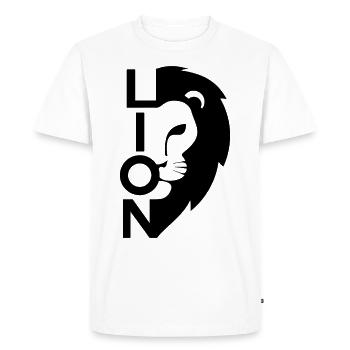 LION Leo Löwen - T-shirt Premium bio Homme - blanc - Devant - Nico (187cm)