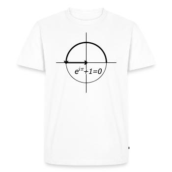 l'identité d'euler (euler) - T-shirt Premium bio Homme - blanc - Devant - Nico (187cm)