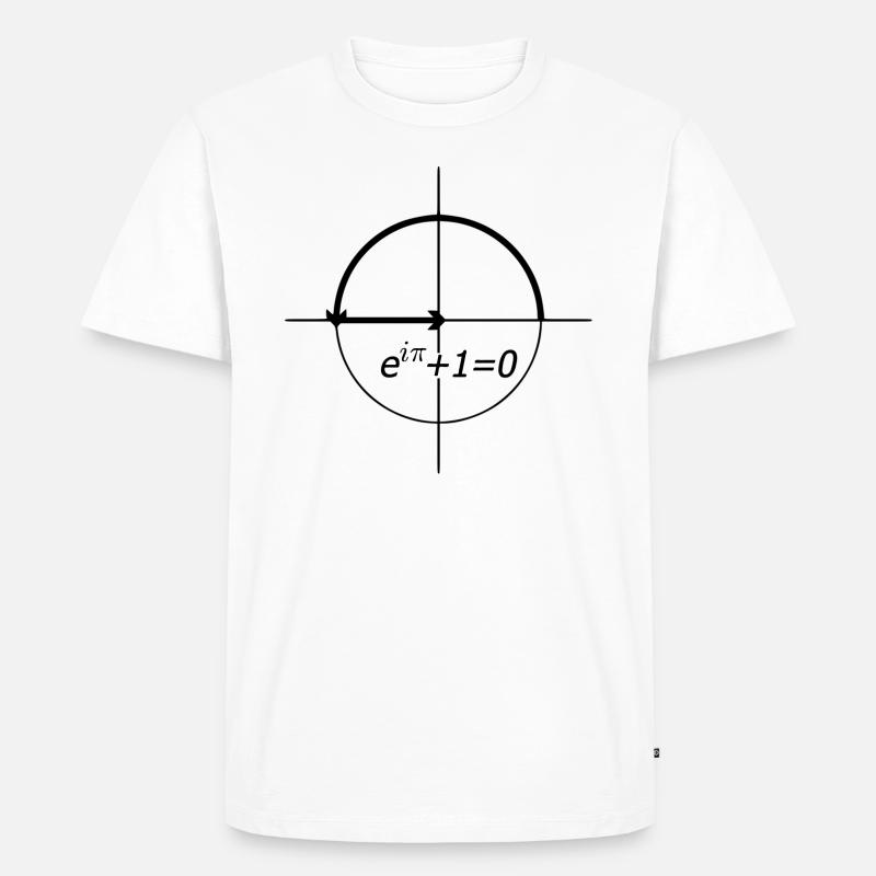 euler's identity (euler) - Men's Premium Organic T-Shirt - white